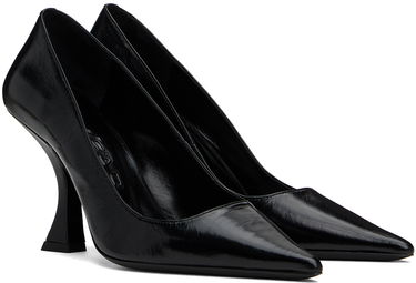 Sneakers og sko BY FAR Leather Pointed Toe Pumps Sort | 23PFVIVBLCRE, 3