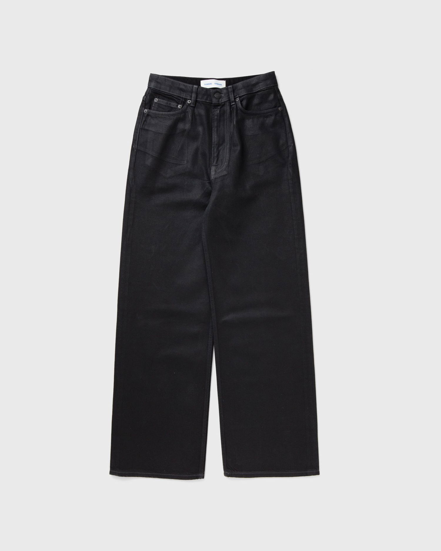 Jeans Samsoe Samsoe Samsøe & Samsøe Sashelly Foil Wide-Leg Jeans Sort | F24400117-BLACK-VOID-FOIL, 0