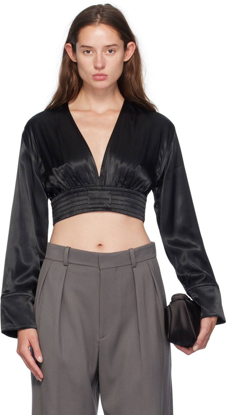 Crop top Alexander Wang Cropped Blouse Sort | 1WC3241932