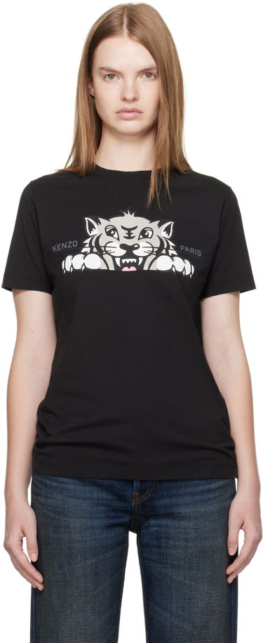 T-shirt KENZO Kenzo Paris 'Happy Tiger' T-Shirt Sort | FF62TS3524SO, 0