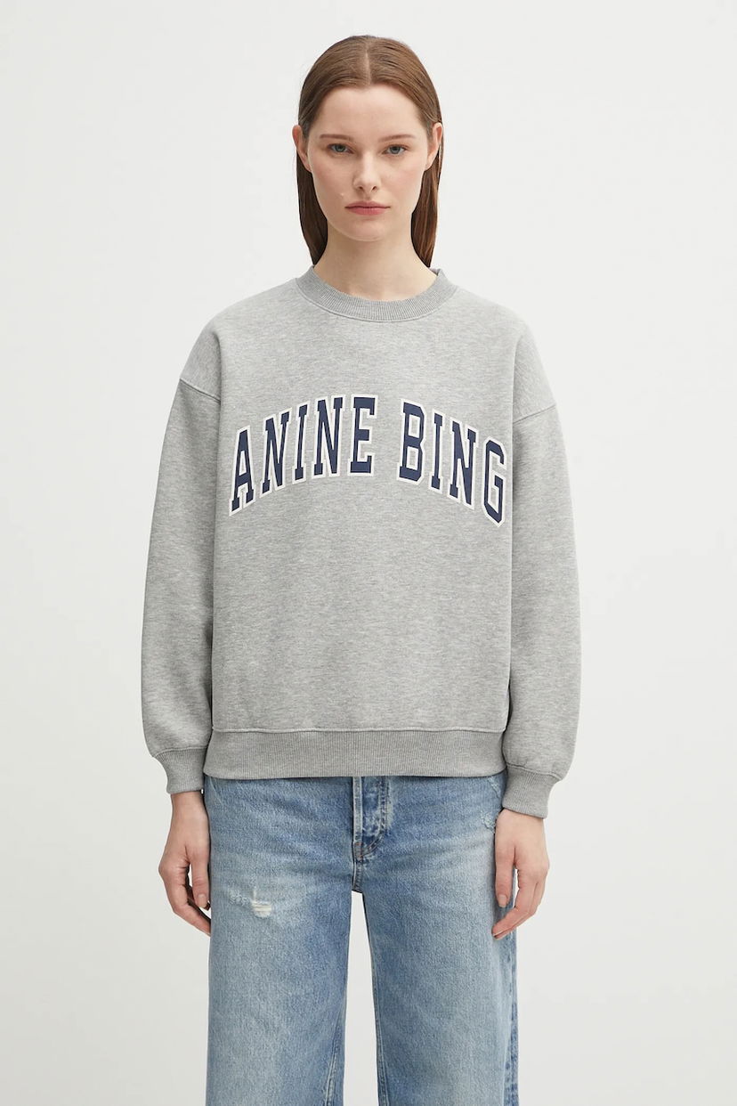 Sweatshirt Anine Bing Anine Bing Spencer Graphic Sweatshirt Grå | A.08.11531