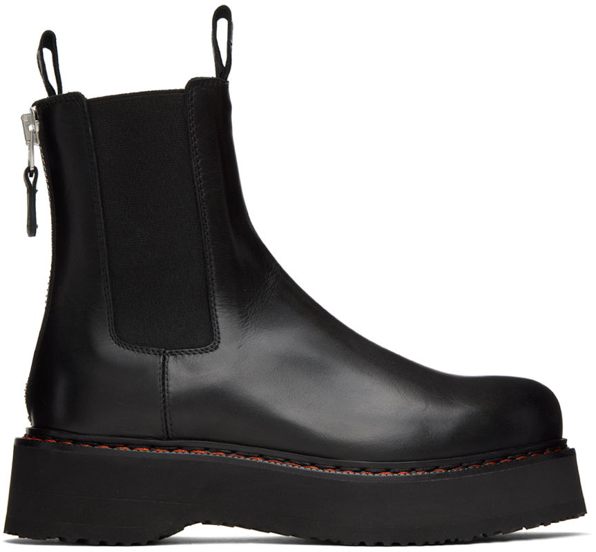 Tøj R13 R13 Single Stack Chelsea Boots Sort | R13S0240-001, 0