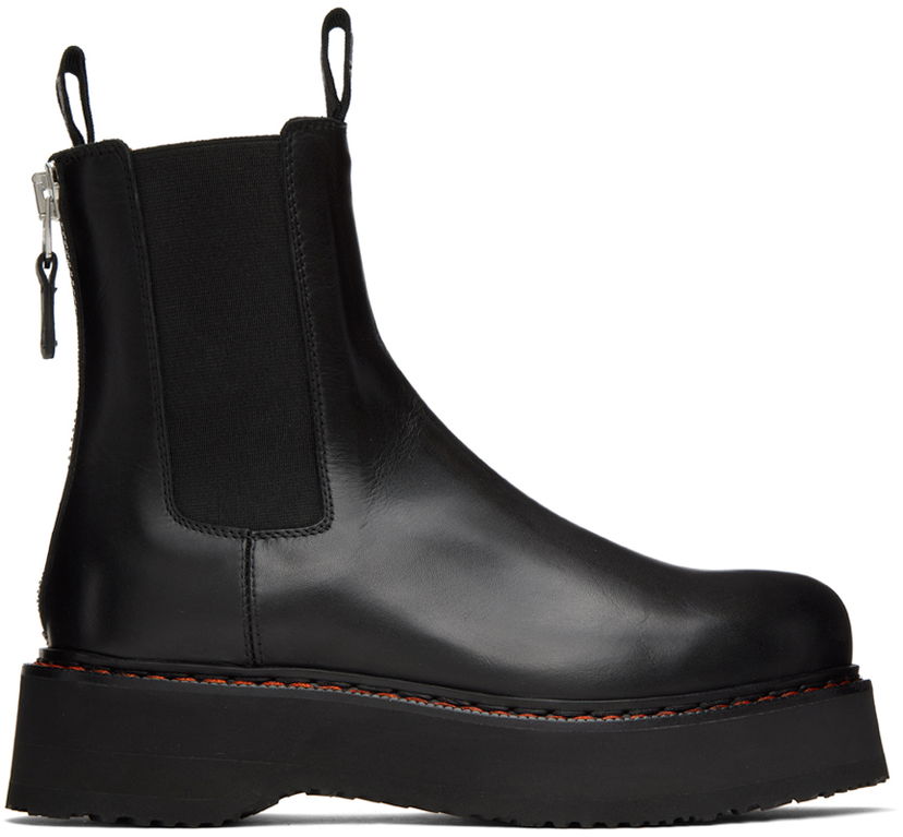 Tøj R13 R13 Single Stack Chelsea Boots Sort | R13S0240-001