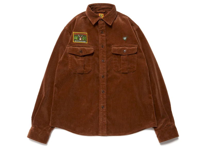 Skjorte Human Made Workshirt Corduroy Brun | HM24SH006