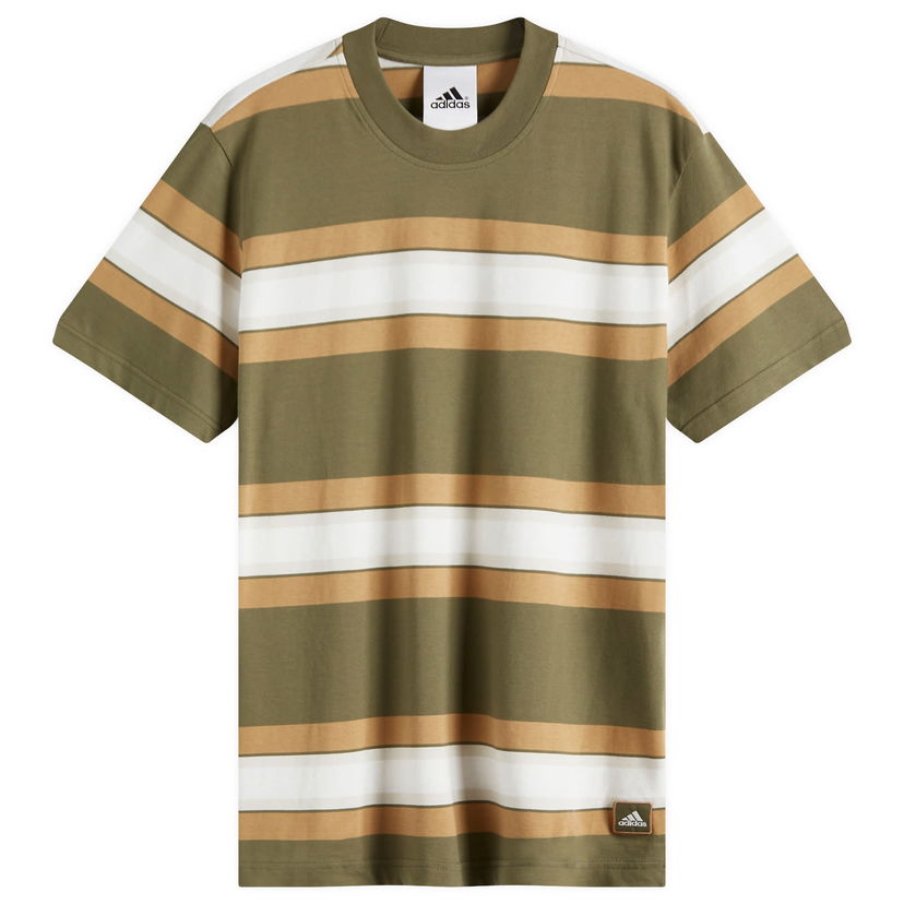 T-shirt adidas Originals Men's GRFX Striped T-Shirt, Size Large Grøn | JD5414
