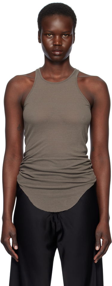 Tanktop Rick Owens Rick Owens Hollywood Basic Rib Tank Top Brun | RP01E7101 RC, 0