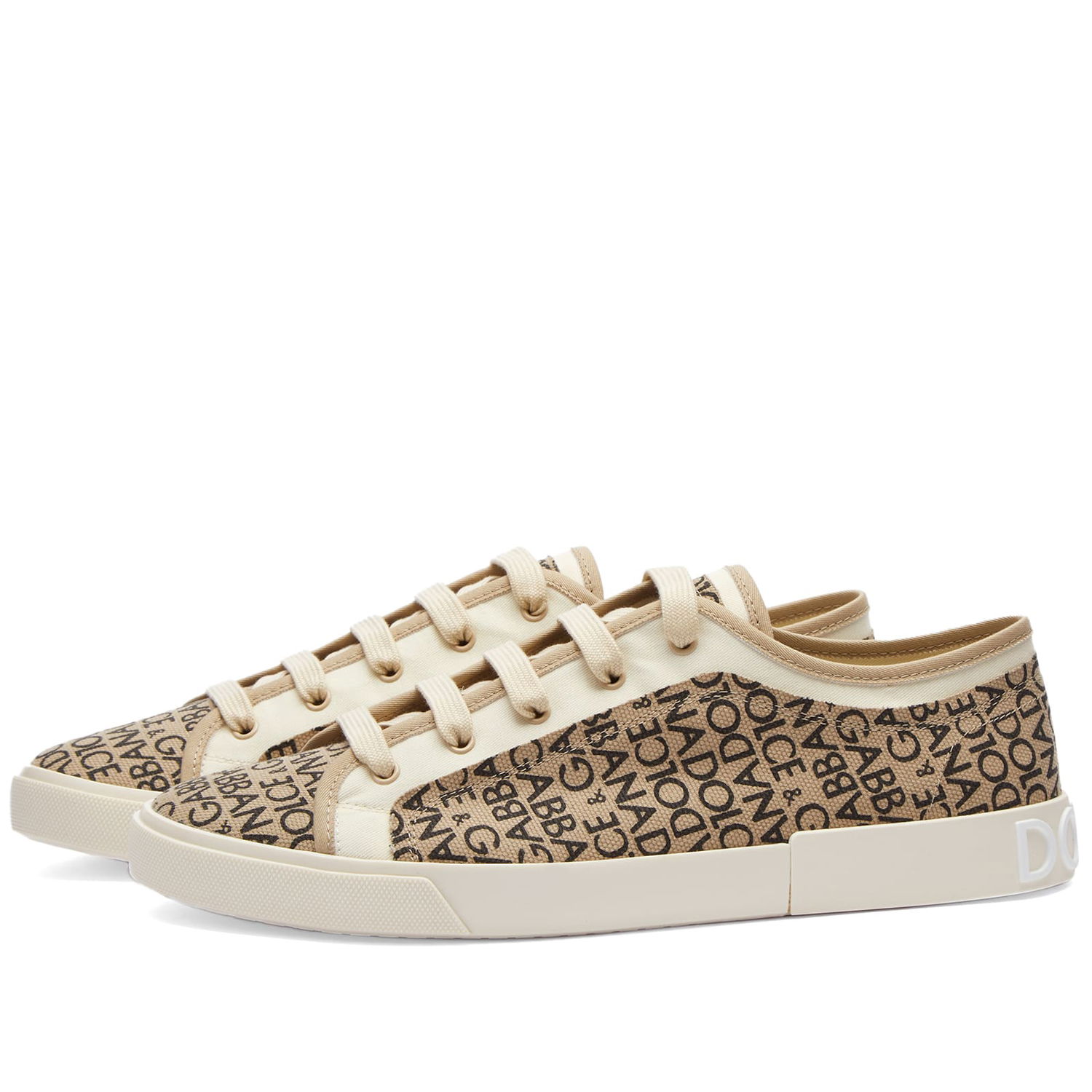 Sneakers og sko Dolce & Gabbana Portofino Vintage Sneakers Beige | CS2239AR851-HXXCN, 0