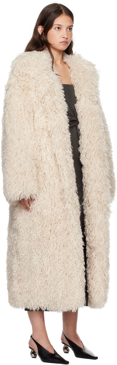Frakker Nanushka Nanushka Kilah Faux-Fur Long Coat Beige | NU24FWOW40271, 1
