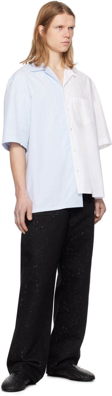 Skjorte LANVIN Lanvin Bicolor Asymmetric Shirt Blå | RM-SI0014-6043-P25, 3