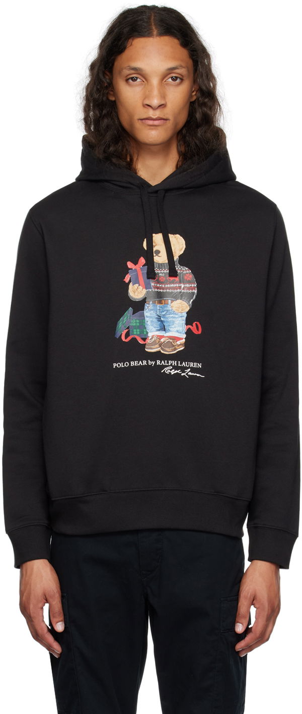 Sweatshirt Polo by Ralph Lauren Polo Ralph Lauren Polo Bear Hoodie Sort | 710853309028, 0