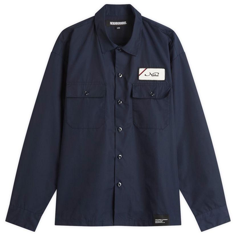 Skjorte Neighborhood Classic Work Shirt, Size Large Mørkeblå | 251TSNH-SHM01-NVY