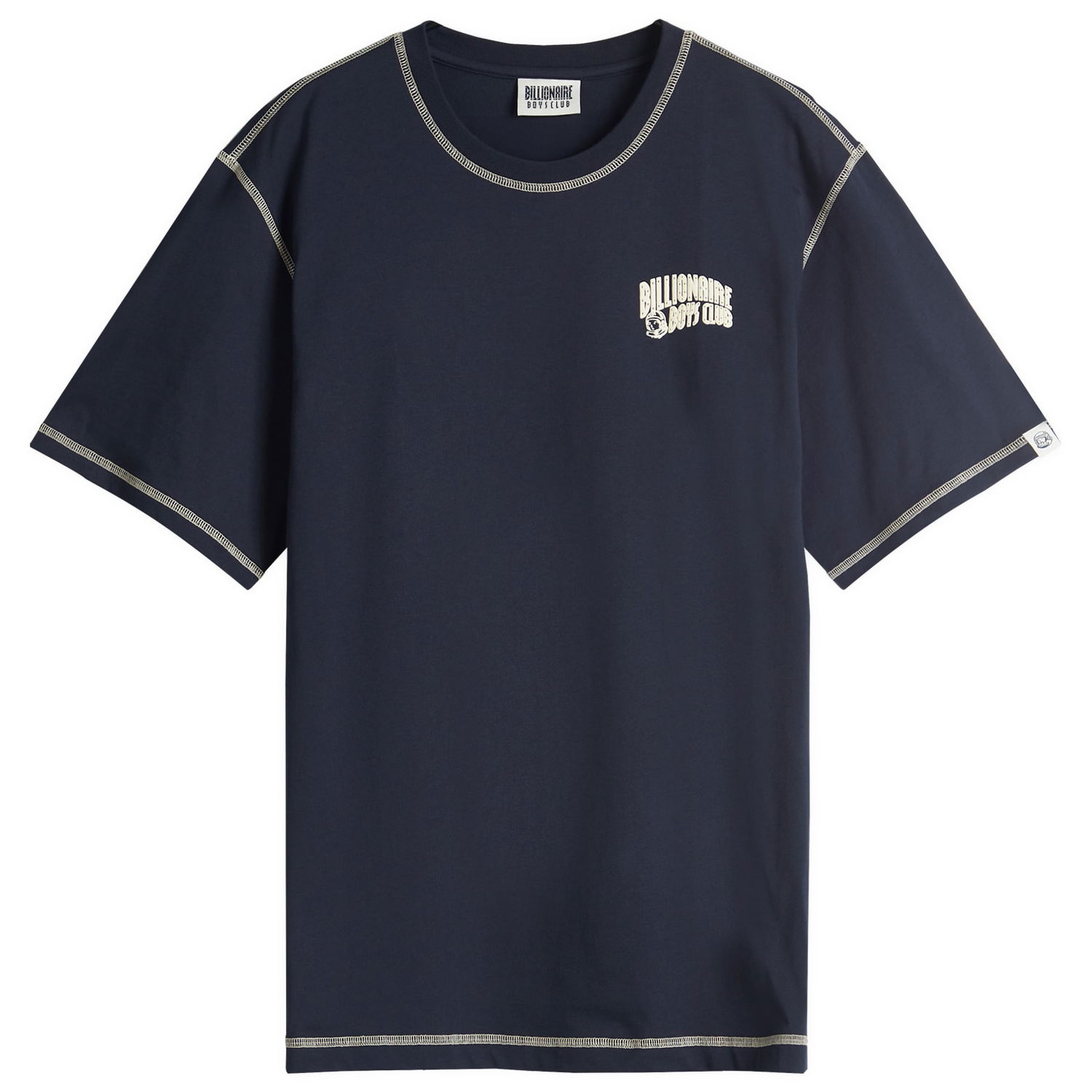T-shirt BILLIONAIRE BOYS CLUB Billionaire Boys Club Men's Small Arch Logo Contrast Stitch T-Shirt, Size Large Mørkeblå | BC24210-NVY, 0