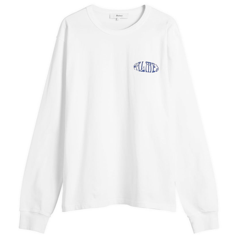 T-shirt Palmes Palmes Angels Long Sleeve T-Shirt, Size Small Hvid | P15-0034-001