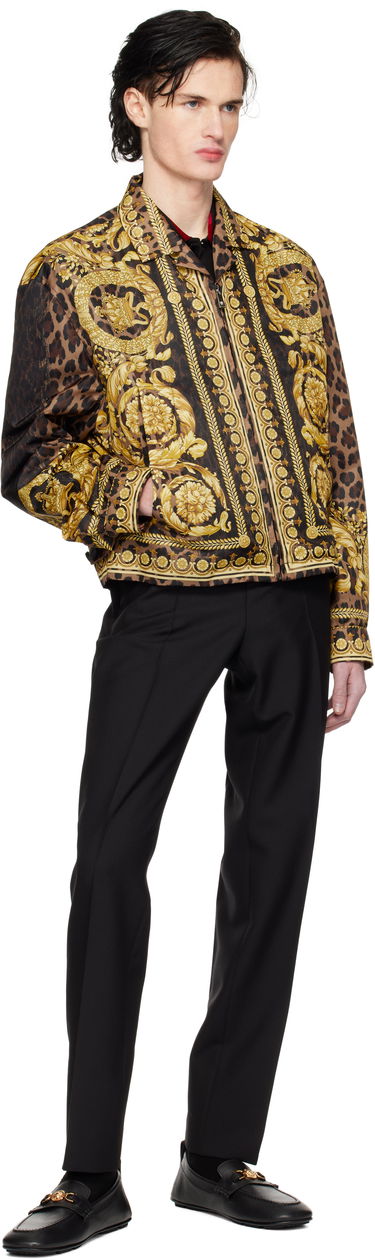 Jakke Versace Wild Barocco Print Blouson Jacket Sort | 1016717_1A12366, 3