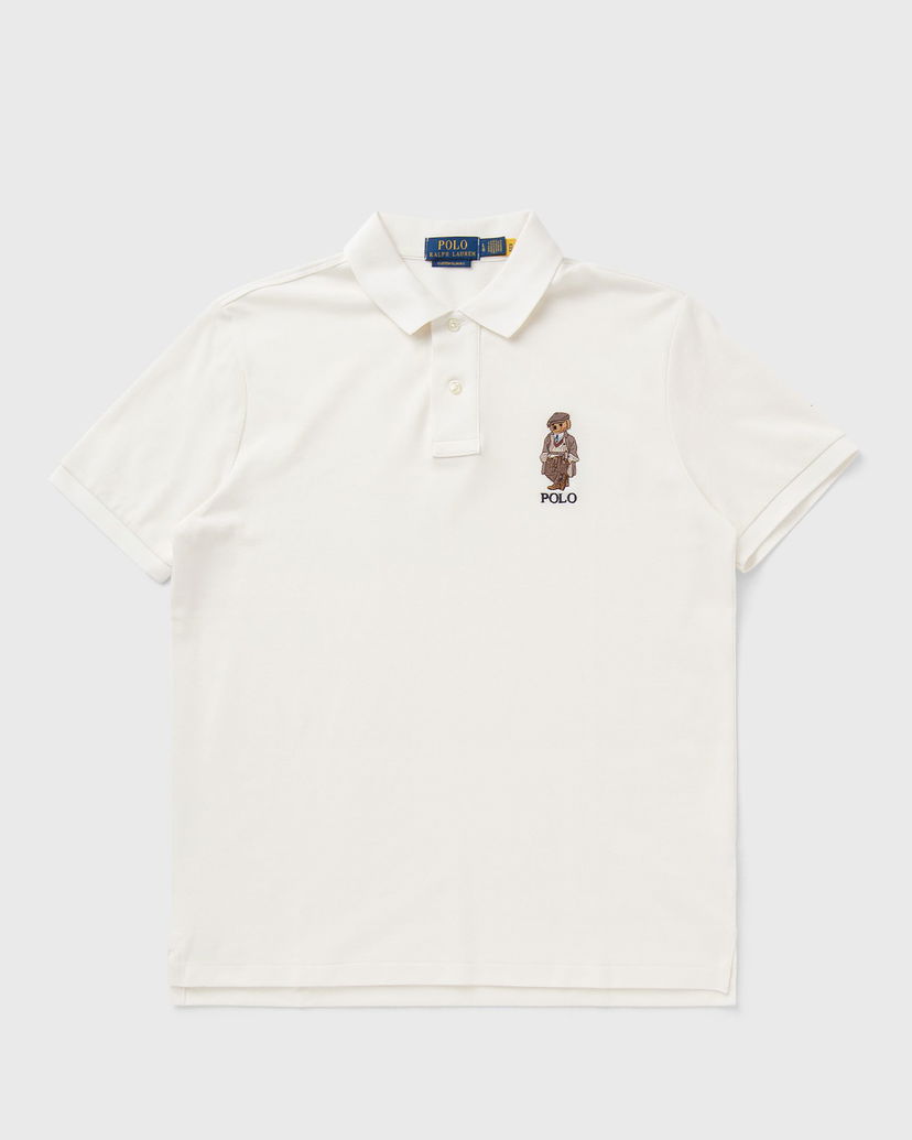 Polo skjorte Polo by Ralph Lauren Polo Bear Custom Slim Fit Polo Shirt Hvid | 710P00082001