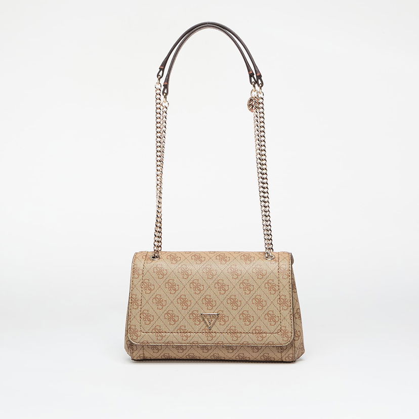 Håndtaske GUESS Guess Noelle II Convertible Crossbody Flap Bag Beige | HWBG9672210-LGW