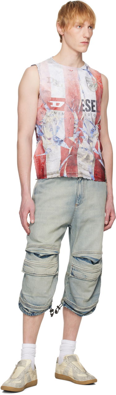 Tanktop Diesel Diesel T-Per Stripe Tank Top Hvid | A18700-0SKBT-42AA, 3