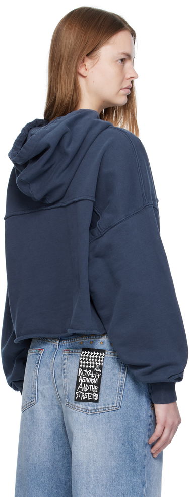 Sweatshirt Ksubi Ksubi Oh G Cropped Hoodie Blå | WFA25FL004, 2