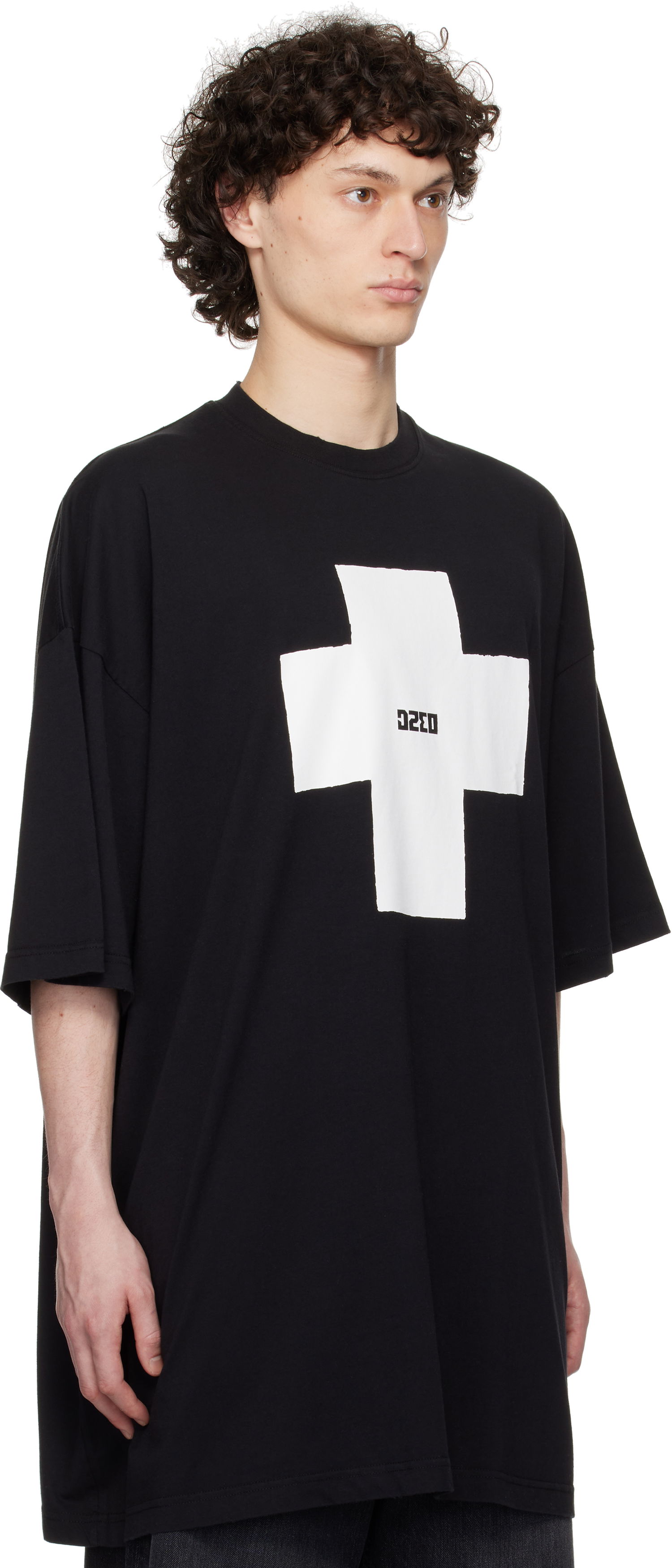 T-shirt 032C 032c Point Zero Oversized T-Shirt Sort | S25-URC-0152-050, 1