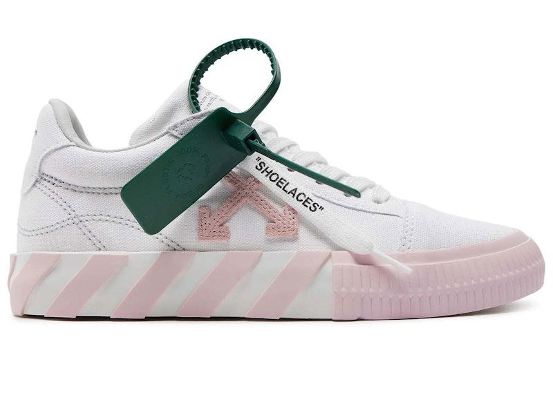 Sneakers og sko Off-White Vulcanized Canvas Low White Pink W Hvid | OWIA178S22FAB0013001, 0