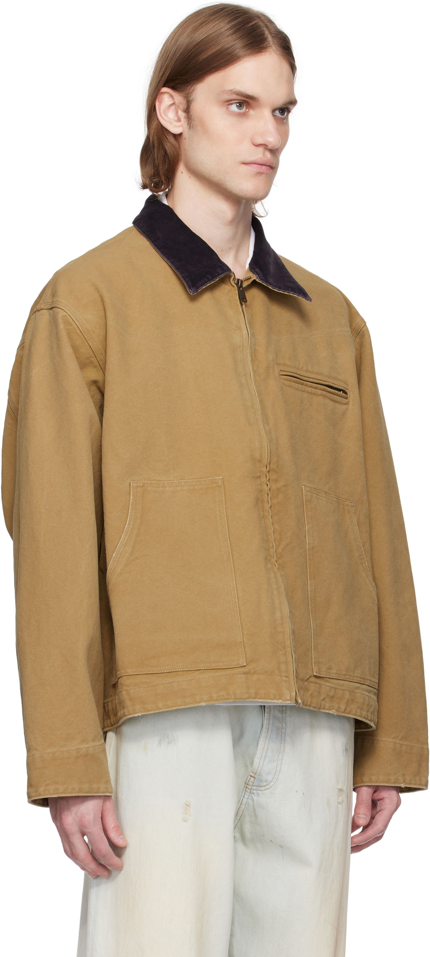 Jakke Ambush AMBUSH Canvas Work Jacket Beige | 12115307, 1