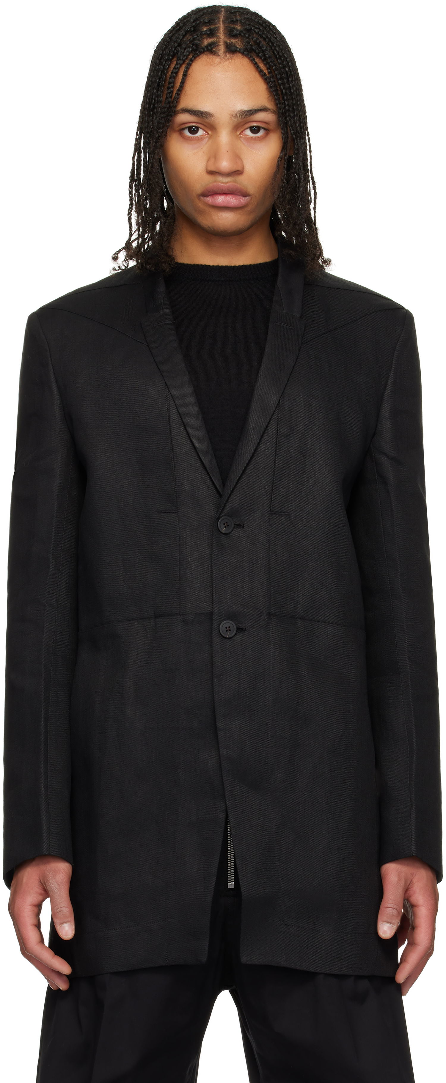 Jakke Rick Owens Rick Owens Hollywood Lido Blazer Sort | RU01E5753 TWL, 0