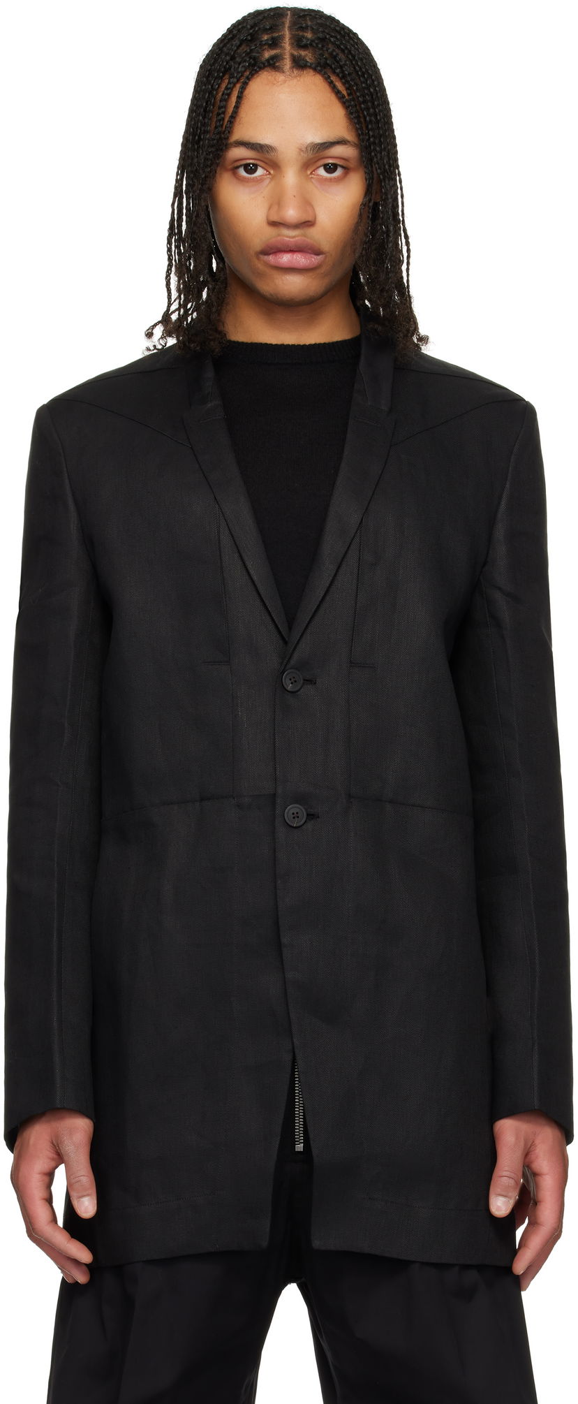 Jakke Rick Owens Rick Owens Hollywood Lido Blazer Sort | RU01E5753 TWL