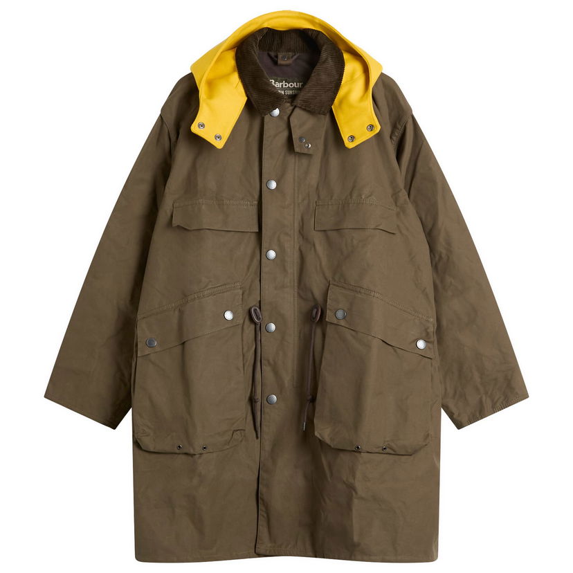Frakker Barbour Men's x Kaptain Sunshine Bedale Casual Field Coat Size 38 Grøn | MCA1071BR53