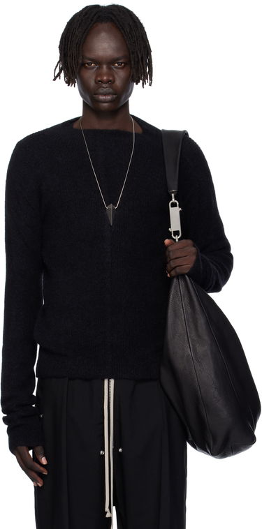 Sweater Rick Owens Rick Owens Headon Pull Sweater Sort | RU02E1690 KWP, 0