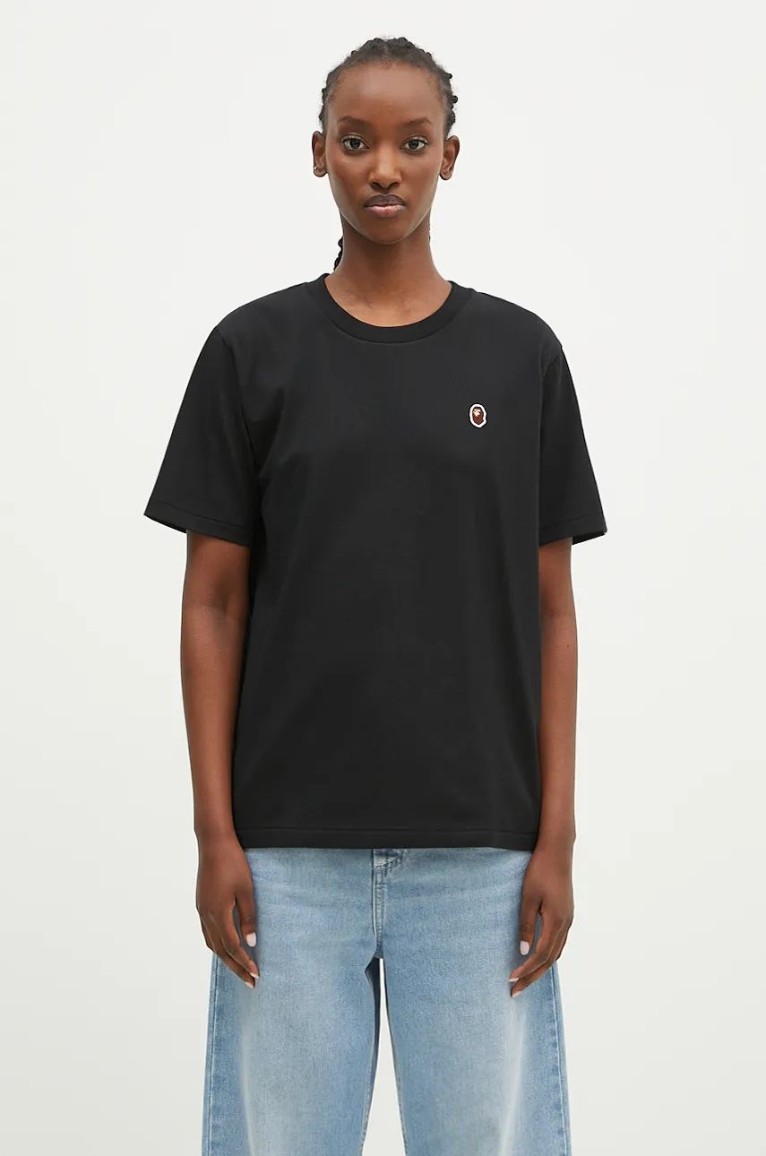 T-shirt BAPE T-Shirt Ape Head One Point Print Sort | 1K80210004, 0