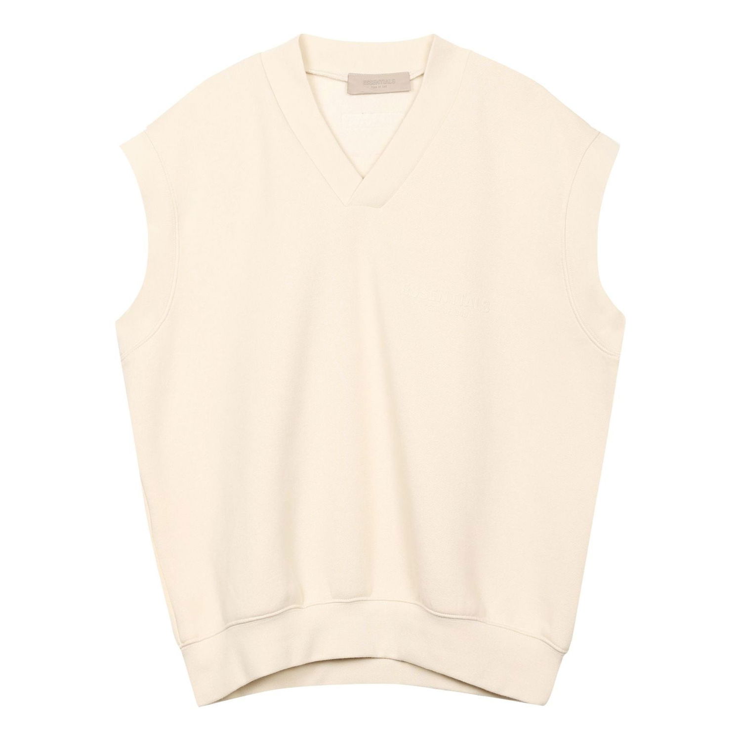 Sweater Fear of God Essentials FW22 V-Neck Vest Beige | FOG-FW22-890, 0