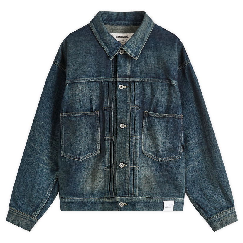 Jakke Neighborhood Washed Denim Type-2 Jacket, Size Large Blå | 251XBNH-JKM02-IND