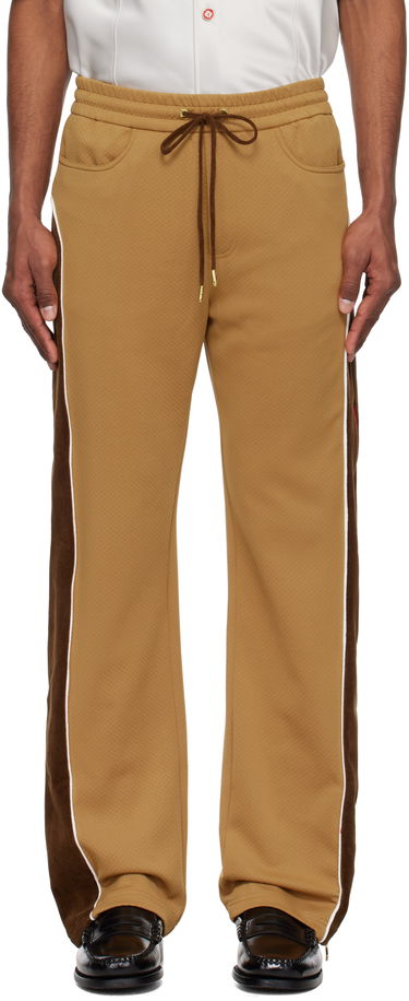 Joggingbukser Casablanca Casablanca Chenille Panelled Track Pants Brun | MS25-JTR-252-01, 0