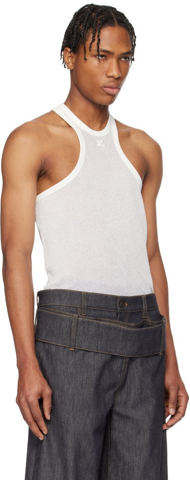 Tanktop Courrèges Courrèges Scuba Mesh Tank Top Hvid | 125JDE095JS0069, 1