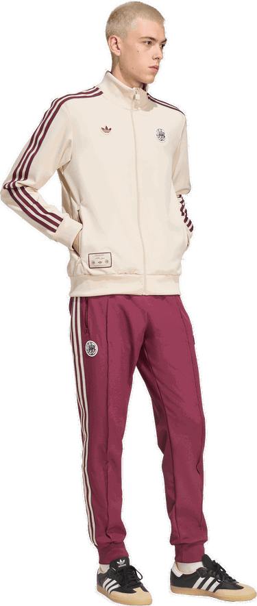 Jakke adidas Originals Ajax Amsterdam Terrace Icons Track Top Beige | jm7347, 5