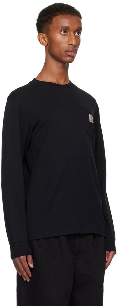 T-shirt Carhartt WIP Long Sleeve Pocket T-Shirt Hvid | I030437, 4