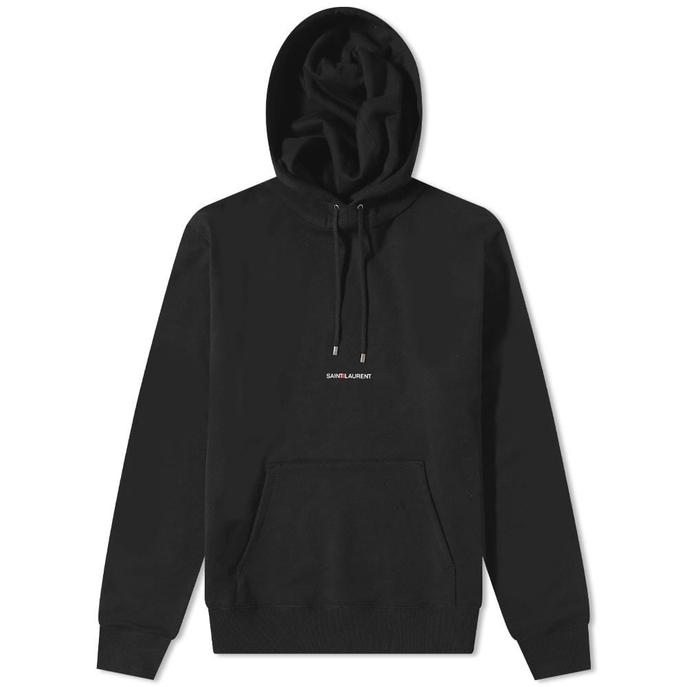 Sweatshirt Saint Laurent Archive Logo Hoody Sort | 677259YB2PG-1000, 0