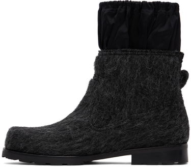 Tøj We11done We11done Brushed Chelsea Boots Sort | WD-AO3-22-448-M-DG, 2