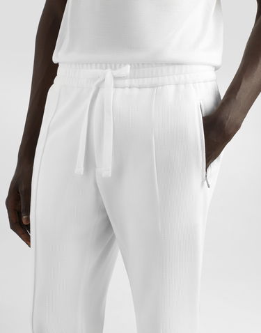 Joggingbukser Dolce & Gabbana Dolce & Gabbana Jersey Cropped Jogging Pants Hvid | GYACETGJ070W0111, 3