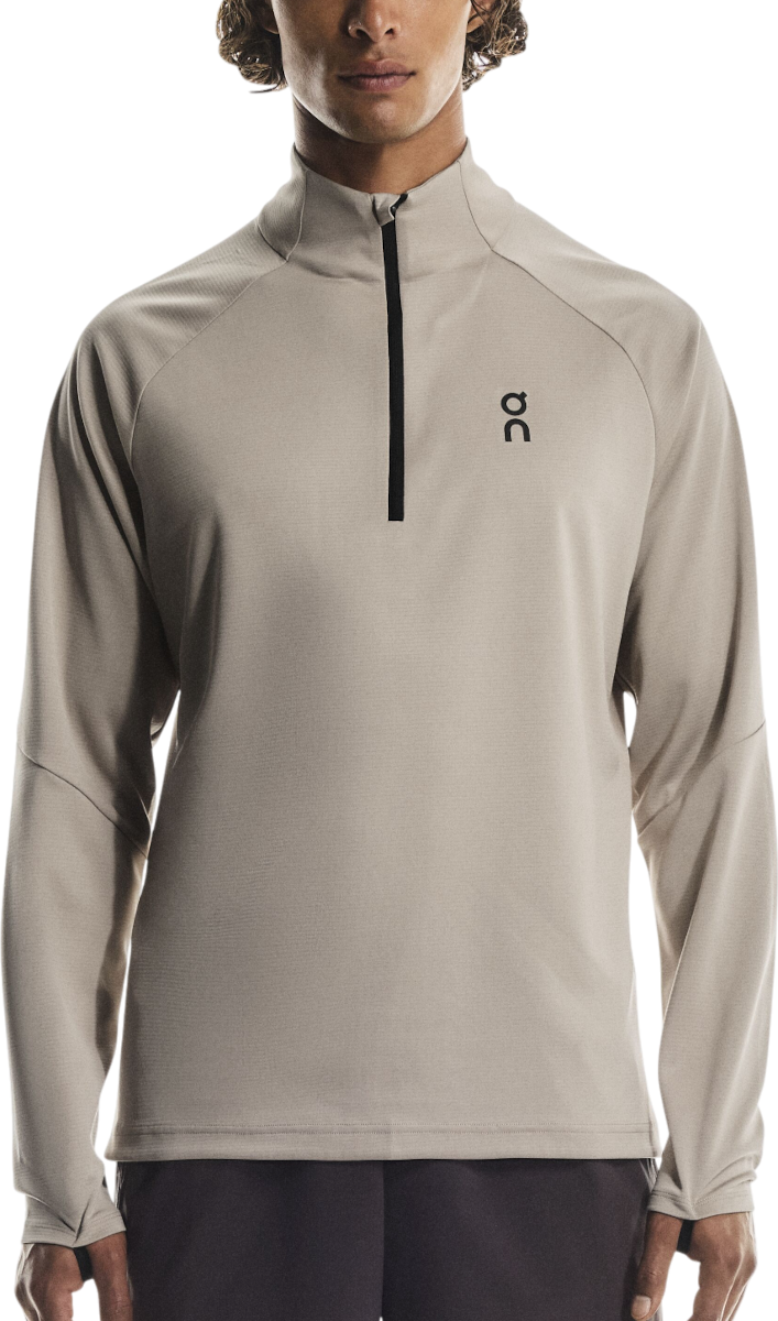 Skjorte On Running Climate Long-Sleeve Half-Zip Shirt Beige | 1me10600603