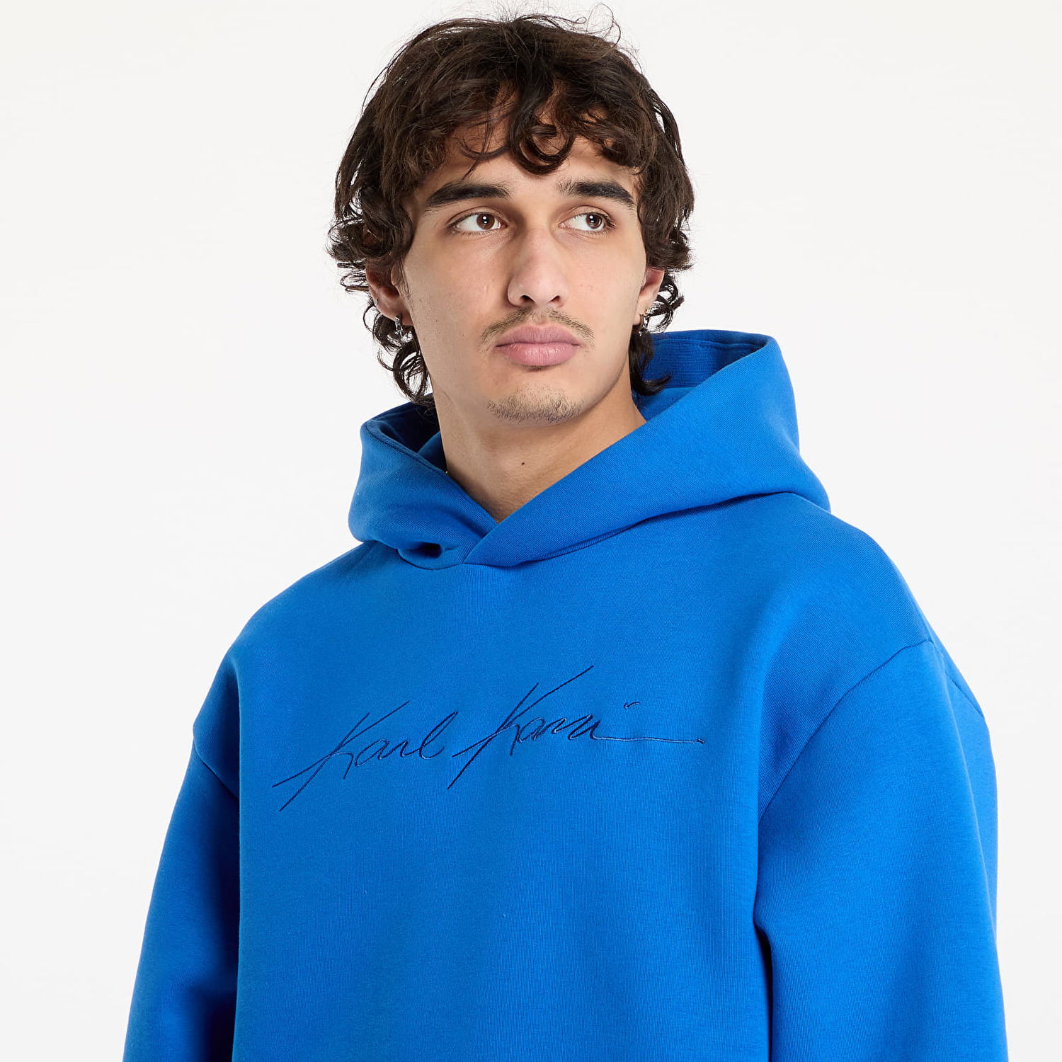 Sweatshirt Karl Kani Autograph Heavy OS Hoodie Blå | 60210193, 1