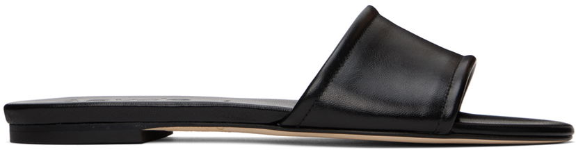 Tøj Aeyde Aeyde Sumi Leather Slide Sandals Sort | A11-FS-TTTR08FL64-SS24-800-007