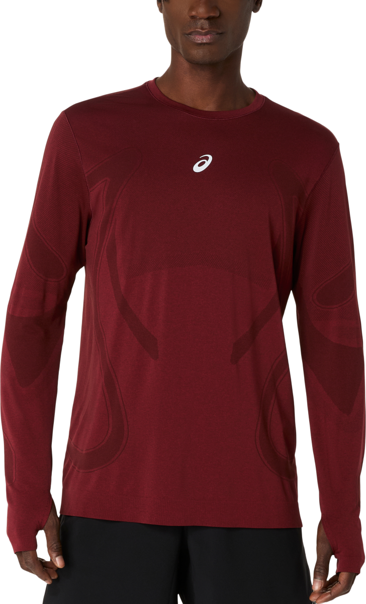 T-shirt Asics Asics Road Seamless Long Sleeve Running Top Rød | 2011d356-200