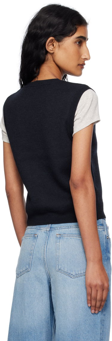Sweater A.P.C. A.P.C. Lise Knit Vest Mørkeblå | WVBEE-F22329, 2