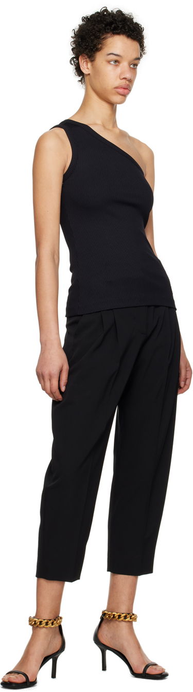Tanktop Stella McCartney Single-Shoulder Tank Top Sort | 6J02043SPX31, 3