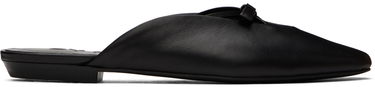 Sneakers og sko BY FAR Leather Mules with Bow Detail Sort | 23PFFNNFBLNAP, 0