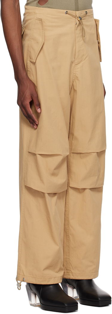 Cargo bukser Dion Lee Elasticized Cargo Trousers Beige | C2100P23, 4