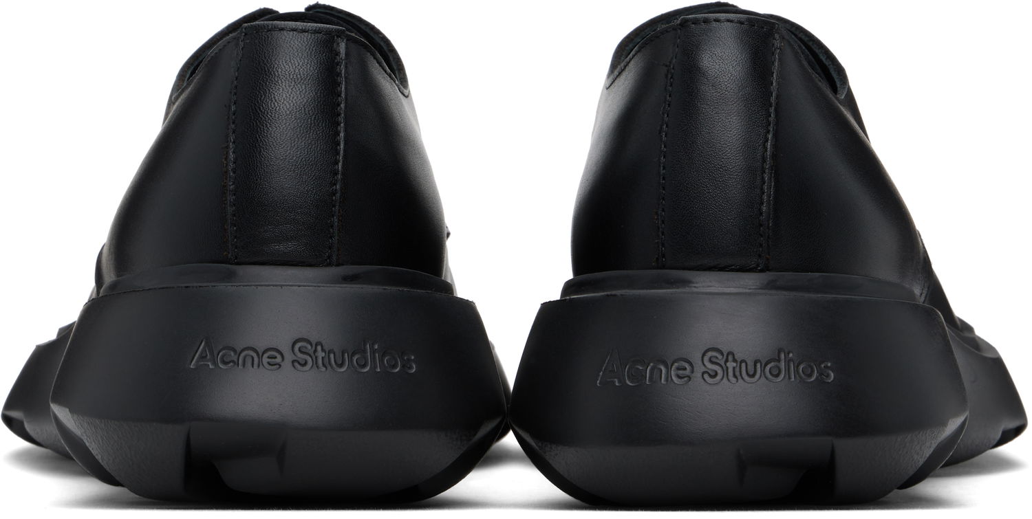 Sneakers og sko Acne Studios Leather Lace-Up Derbys Sort | BD0315-, 1