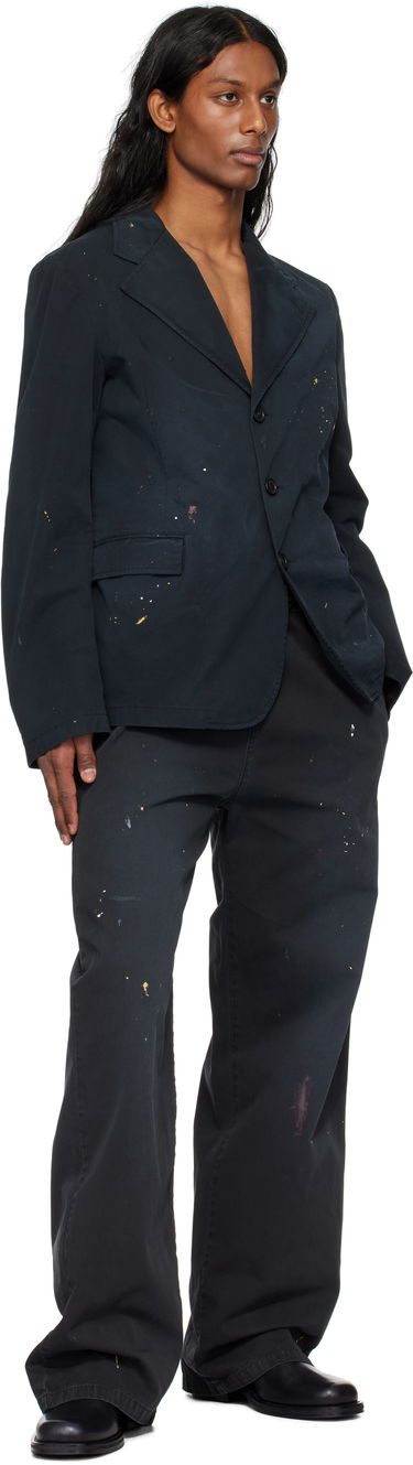 Joggingbukser Maison Margiela MM6 Maison Margiela Cotton Paint Splatter Trousers Sort | SH2KA0030 M35435, 3