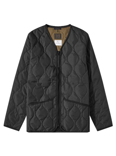 Jakke TAION Military Zip V-Neck Down Jacket Sort | TAION-101ZML-1-BLK